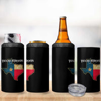Strong Texas 4 in 1 Can Cooler Tumbler Retro Lone Star State Pride Distressed Flag - Wonder Print Shop