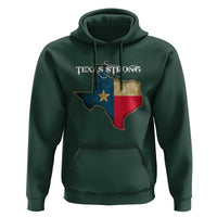 Strong Texas Hoodie Retro Lone Star State Pride Distressed Flag - Wonder Print Shop