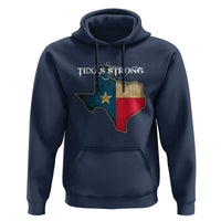 Strong Texas Hoodie Retro Lone Star State Pride Distressed Flag - Wonder Print Shop