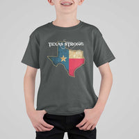 Strong Texas T Shirt For Kid Retro Lone Star State Pride Distressed Flag - Wonder Print Shop