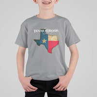 Strong Texas T Shirt For Kid Retro Lone Star State Pride Distressed Flag - Wonder Print Shop