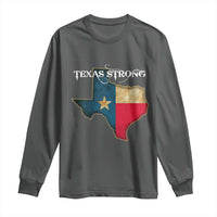 Strong Texas Long Sleeve Shirt Retro Lone Star State Pride Distressed Flag - Wonder Print Shop