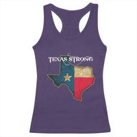 Strong Texas Racerback Tank Top Retro Lone Star State Pride Distressed Flag - Wonder Print Shop