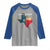 Strong Texas Raglan Shirt Retro Lone Star State Pride Distressed Flag - Wonder Print Shop