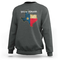 Strong Texas Sweatshirt Retro Lone Star State Pride Distressed Flag - Wonder Print Shop