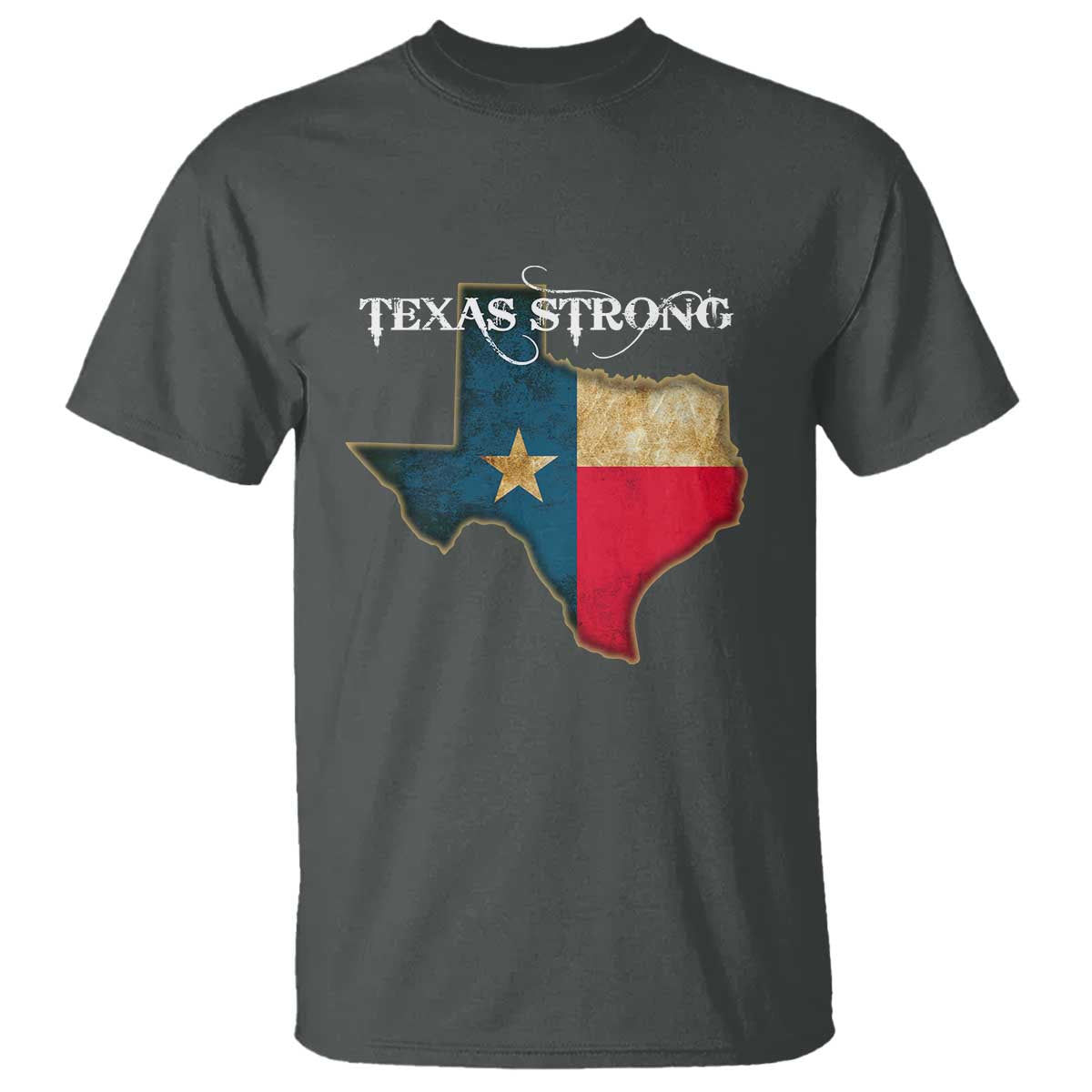 Strong Texas T Shirt Retro Lone Star State Pride Distressed Flag - Wonder Print Shop