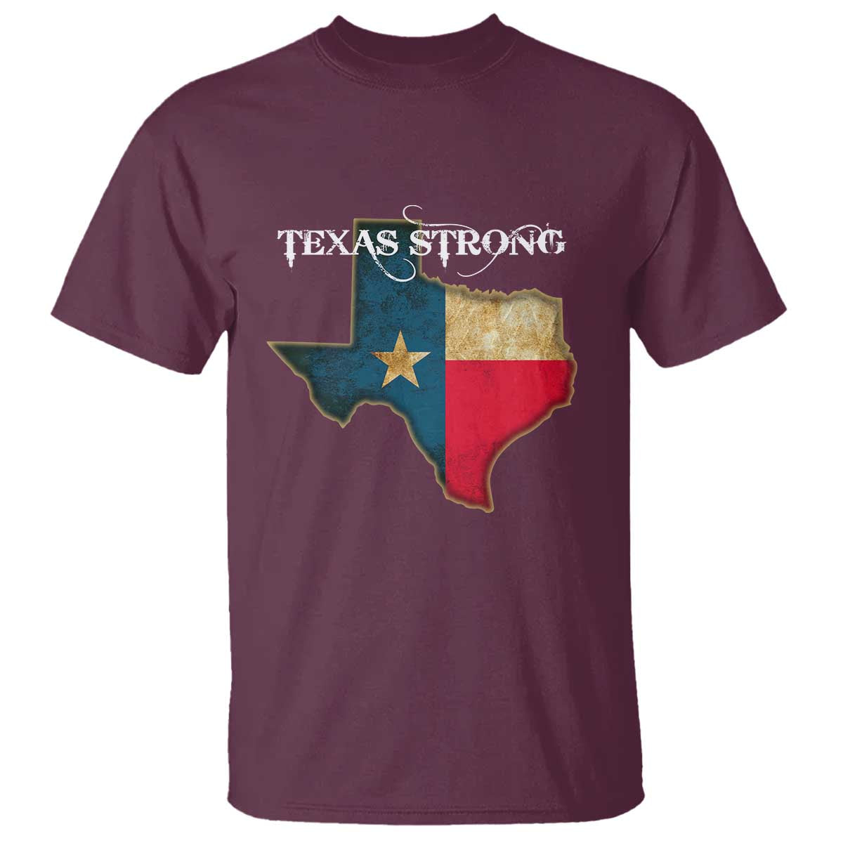 Strong Texas T Shirt Retro Lone Star State Pride Distressed Flag - Wonder Print Shop