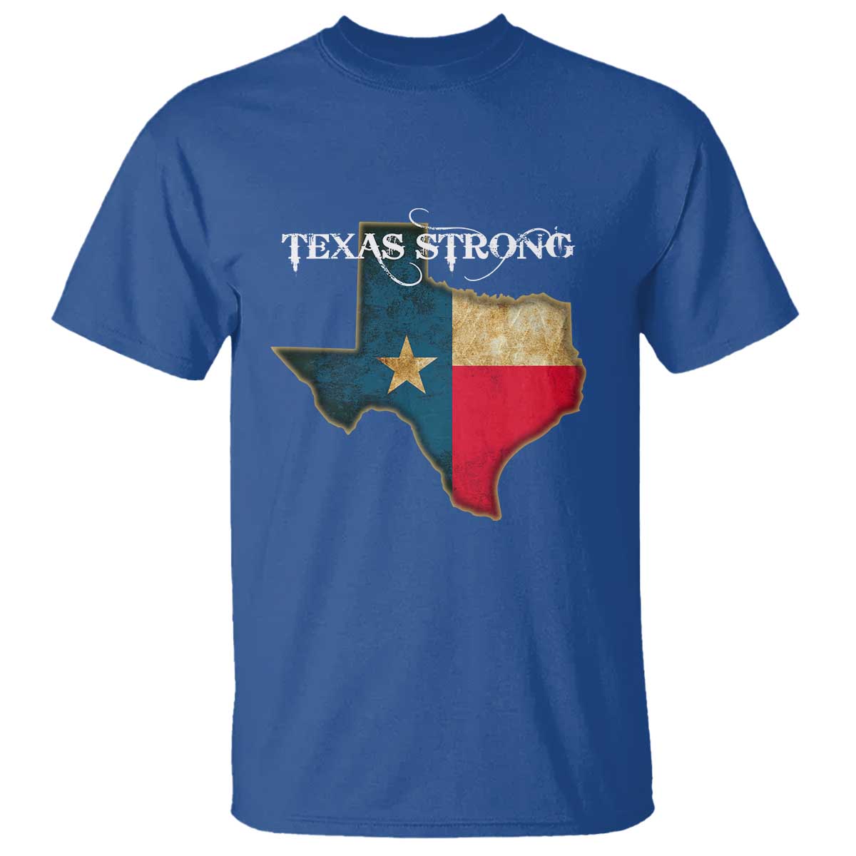 Strong Texas T Shirt Retro Lone Star State Pride Distressed Flag - Wonder Print Shop