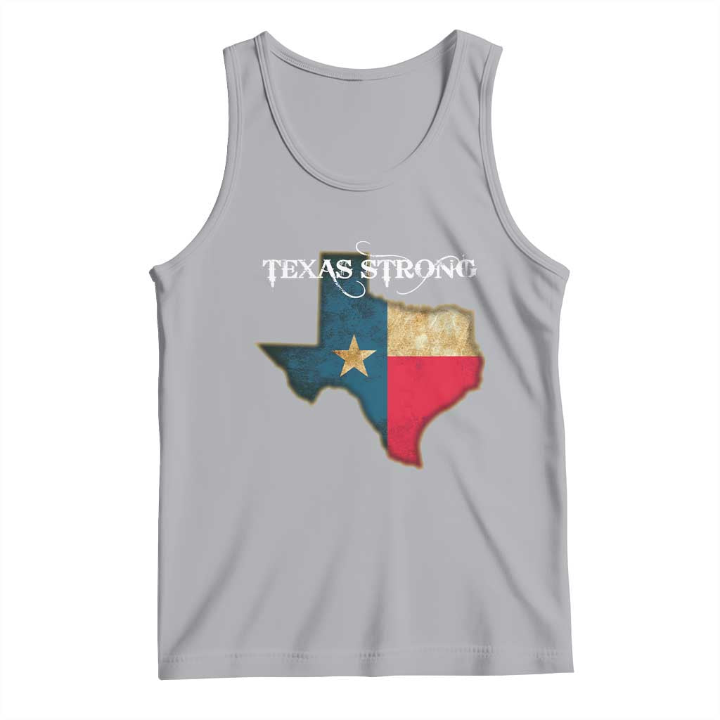 Strong Texas Tank Top Retro Lone Star State Pride Distressed Flag - Wonder Print Shop