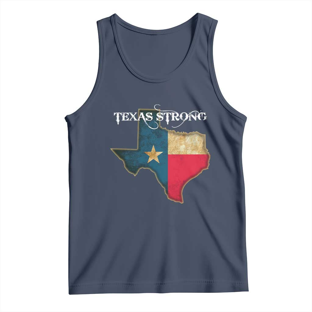 Strong Texas Tank Top Retro Lone Star State Pride Distressed Flag - Wonder Print Shop