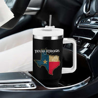 Strong Texas Tumbler With Handle Retro Lone Star State Pride Distressed Flag - Wonder Print Shop