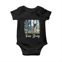 Retro Strong Texas Baby Onesie Bluebonnets Longhorn Cowboy Western Pride - Wonder Print Shop