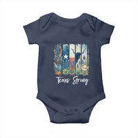 Retro Strong Texas Baby Onesie Bluebonnets Longhorn Cowboy Western Pride - Wonder Print Shop