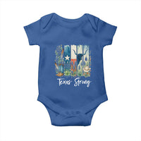 Retro Strong Texas Baby Onesie Bluebonnets Longhorn Cowboy Western Pride - Wonder Print Shop