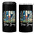 Retro Strong Texas 4 in 1 Can Cooler Tumbler Bluebonnets Longhorn Cowboy Western Pride - Wonder Print Shop