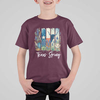Retro Strong Texas T Shirt For Kid Bluebonnets Longhorn Cowboy Western Pride - Wonder Print Shop