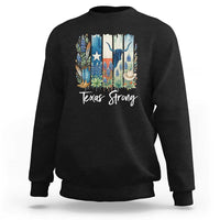 Retro Strong Texas Sweatshirt Bluebonnets Longhorn Cowboy Western Pride - Wonder Print Shop