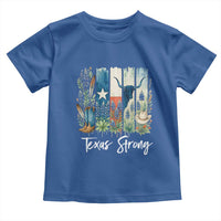Retro Strong Texas Toddler T Shirt Bluebonnets Longhorn Cowboy Western Pride - Wonder Print Shop