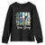 Retro Strong Texas Youth Sweatshirt Bluebonnets Longhorn Cowboy Western Pride - Wonder Print Shop