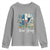 Retro Strong Texas Youth Sweatshirt Bluebonnets Longhorn Cowboy Western Pride - Wonder Print Shop