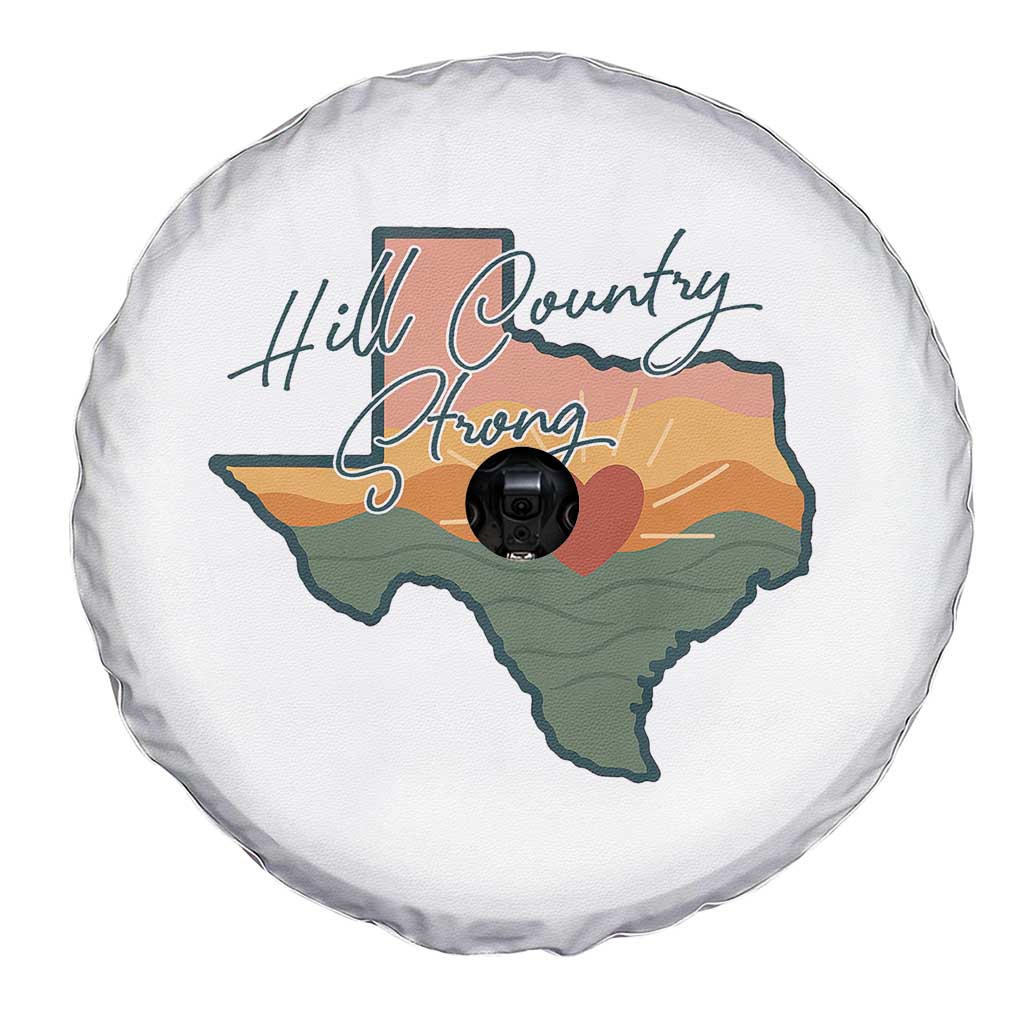 Hill Country Strong Spare Tire Cover Texas Pride for Resilient Texans Retro - Wonder Print Shop