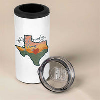 Hill Country Strong 4 in 1 Can Cooler Tumbler Texas Pride for Resilient Texans Retro - Wonder Print Shop