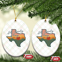 Hill Country Strong Ceramic Ornament Texas Pride for Resilient Texans Retro - Wonder Print Shop