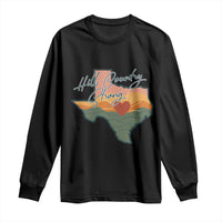Hill Country Strong Long Sleeve Shirt Texas Pride for Resilient Texans Retro - Wonder Print Shop