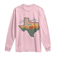 Hill Country Strong Long Sleeve Shirt Texas Pride for Resilient Texans Retro - Wonder Print Shop