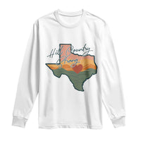 Hill Country Strong Long Sleeve Shirt Texas Pride for Resilient Texans Retro - Wonder Print Shop