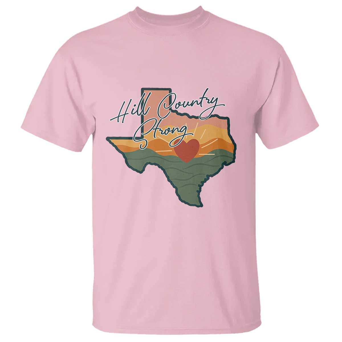 Hill Country Strong T Shirt Texas Pride for Resilient Texans Retro - Wonder Print Shop
