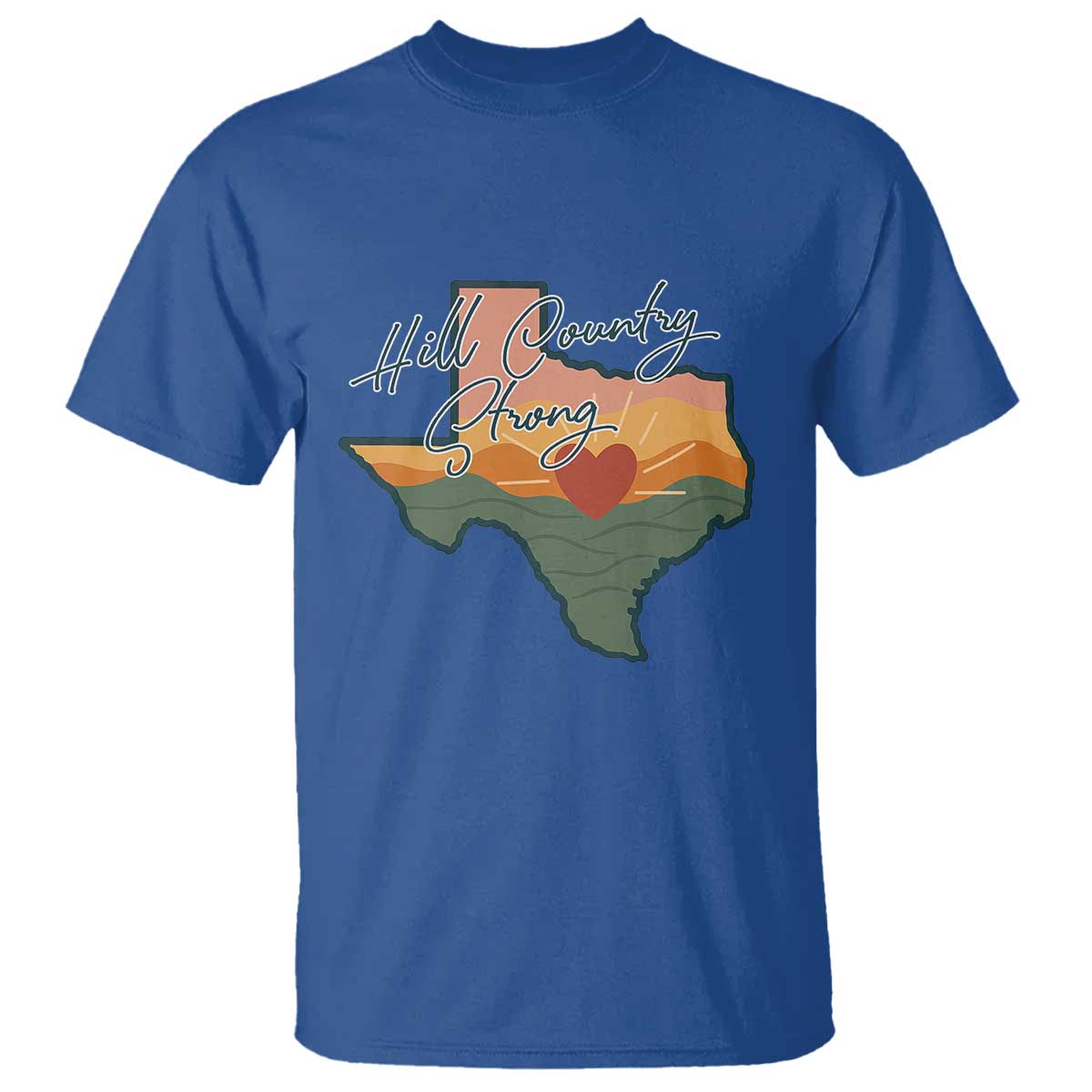 Hill Country Strong T Shirt Texas Pride for Resilient Texans Retro - Wonder Print Shop