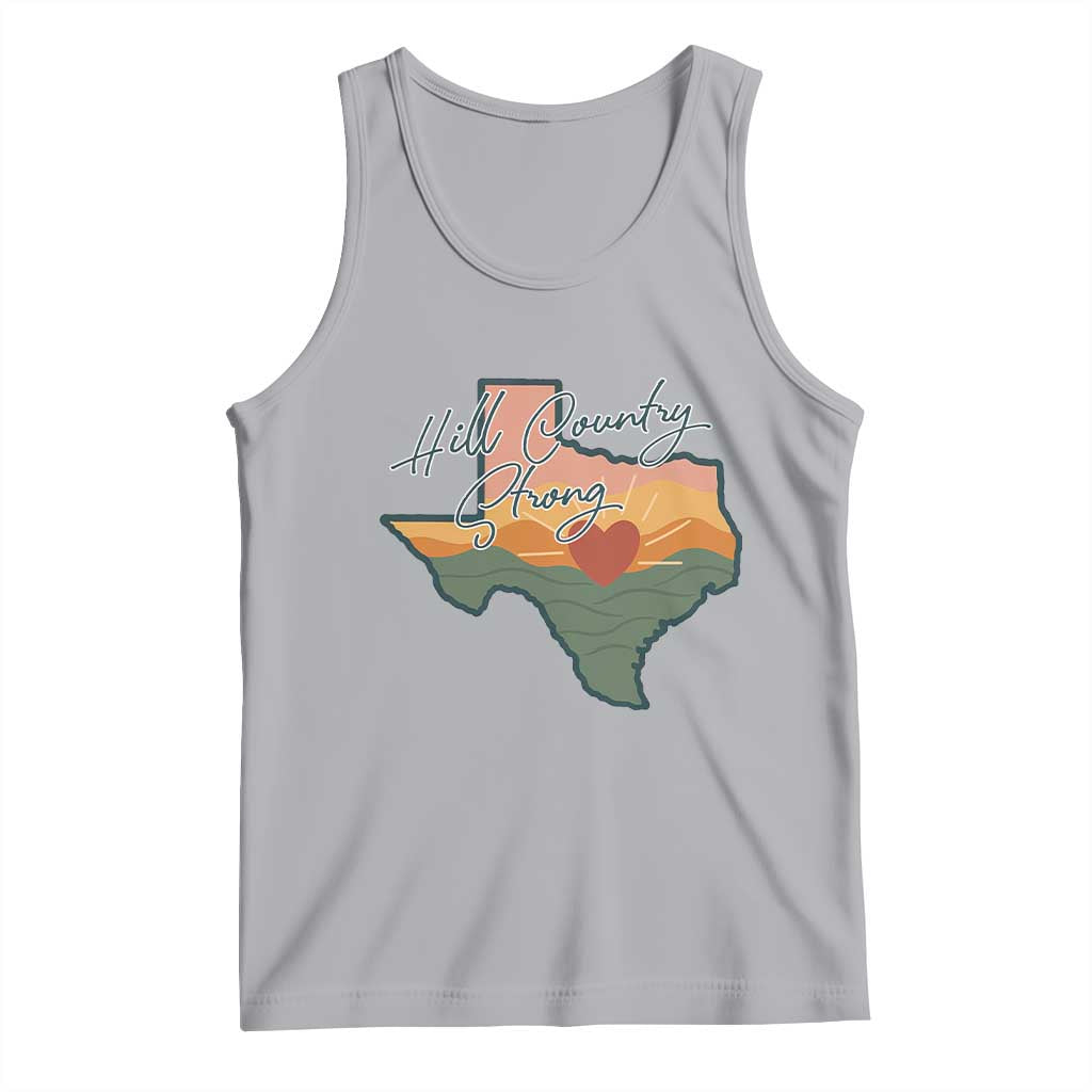 Hill Country Strong Tank Top Texas Pride for Resilient Texans Retro - Wonder Print Shop