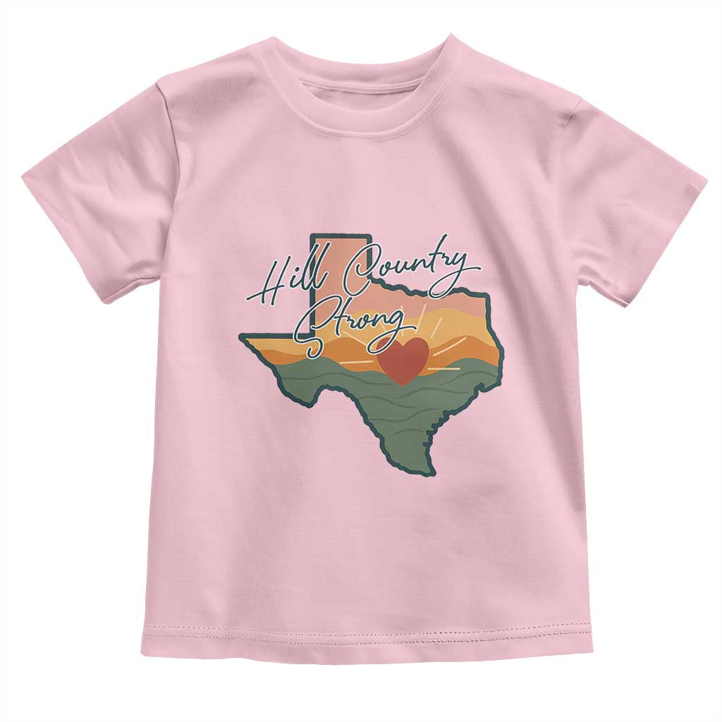 Hill Country Strong Toddler T Shirt Texas Pride for Resilient Texans Retro - Wonder Print Shop