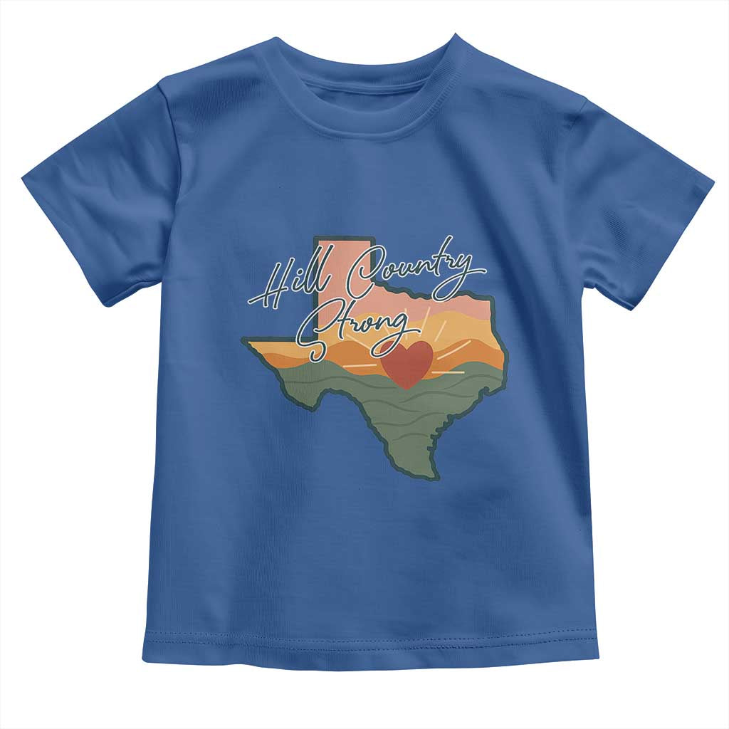 Hill Country Strong Toddler T Shirt Texas Pride for Resilient Texans Retro - Wonder Print Shop
