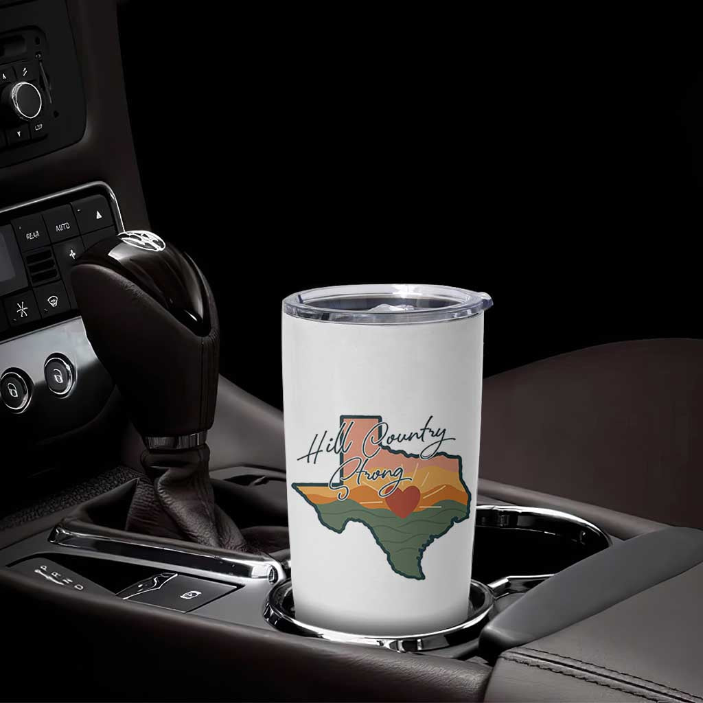 Hill Country Strong Tumbler Cup Texas Pride for Resilient Texans Retro - Wonder Print Shop