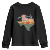 Hill Country Strong Youth Sweatshirt Texas Pride for Resilient Texans Retro - Wonder Print Shop