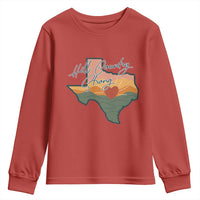 Hill Country Strong Youth Sweatshirt Texas Pride for Resilient Texans Retro - Wonder Print Shop