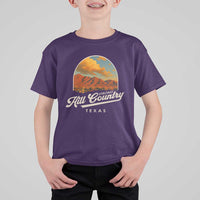 Hill Country Strong T Shirt For Kid Texas Support Retro Enchanted Rock - Wonder Print Shop