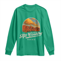 Hill Country Strong Long Sleeve Shirt Texas Support Retro Enchanted Rock - Wonder Print Shop