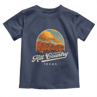 Hill Country Strong Toddler T Shirt Texas Support Retro Enchanted Rock - Wonder Print Shop