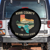 Kerr County Texas Spare Tire Cover Retro Hill Country Nature Scene Outdoors - Wonder Print Shop