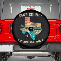 Kerr County Texas Spare Tire Cover Retro Hill Country Nature Scene Outdoors - Wonder Print Shop