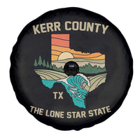 Kerr County Texas Spare Tire Cover Retro Hill Country Nature Scene Outdoors - Wonder Print Shop