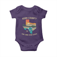 Kerr County Texas Baby Onesie Retro Hill Country Nature Scene Outdoors - Wonder Print Shop