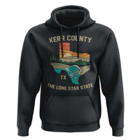 Kerr County Texas Hoodie Retro Hill Country Nature Scene Outdoors - Wonder Print Shop