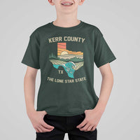 Kerr County Texas T Shirt For Kid Retro Hill Country Nature Scene Outdoors - Wonder Print Shop