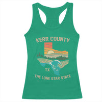 Kerr County Texas Racerback Tank Top Retro Hill Country Nature Scene Outdoors - Wonder Print Shop