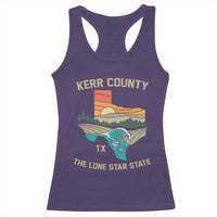 Kerr County Texas Racerback Tank Top Retro Hill Country Nature Scene Outdoors - Wonder Print Shop