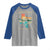 Kerr County Texas Raglan Shirt Retro Hill Country Nature Scene Outdoors - Wonder Print Shop